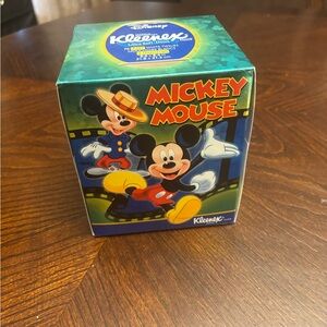 Vintage 2004 Kleenex 75th Anniversary Mickey Mouse Tissue Box NEW